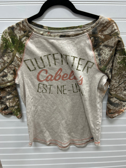 Top Ls By Cabelas In Cream & Green, Size:S