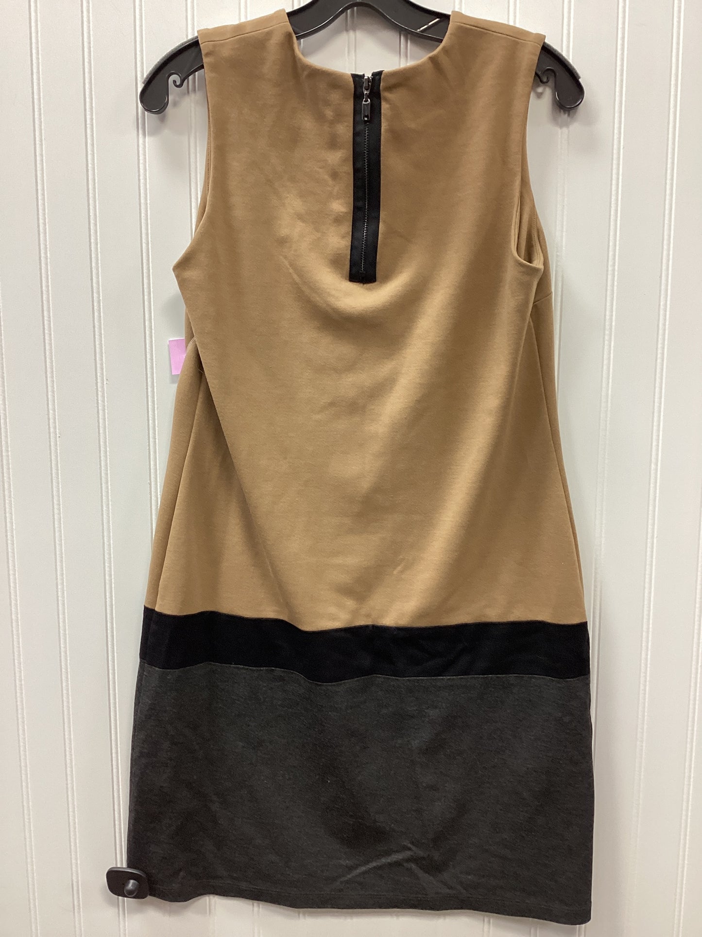 Dress Work By Cmb In Tan, Size:M