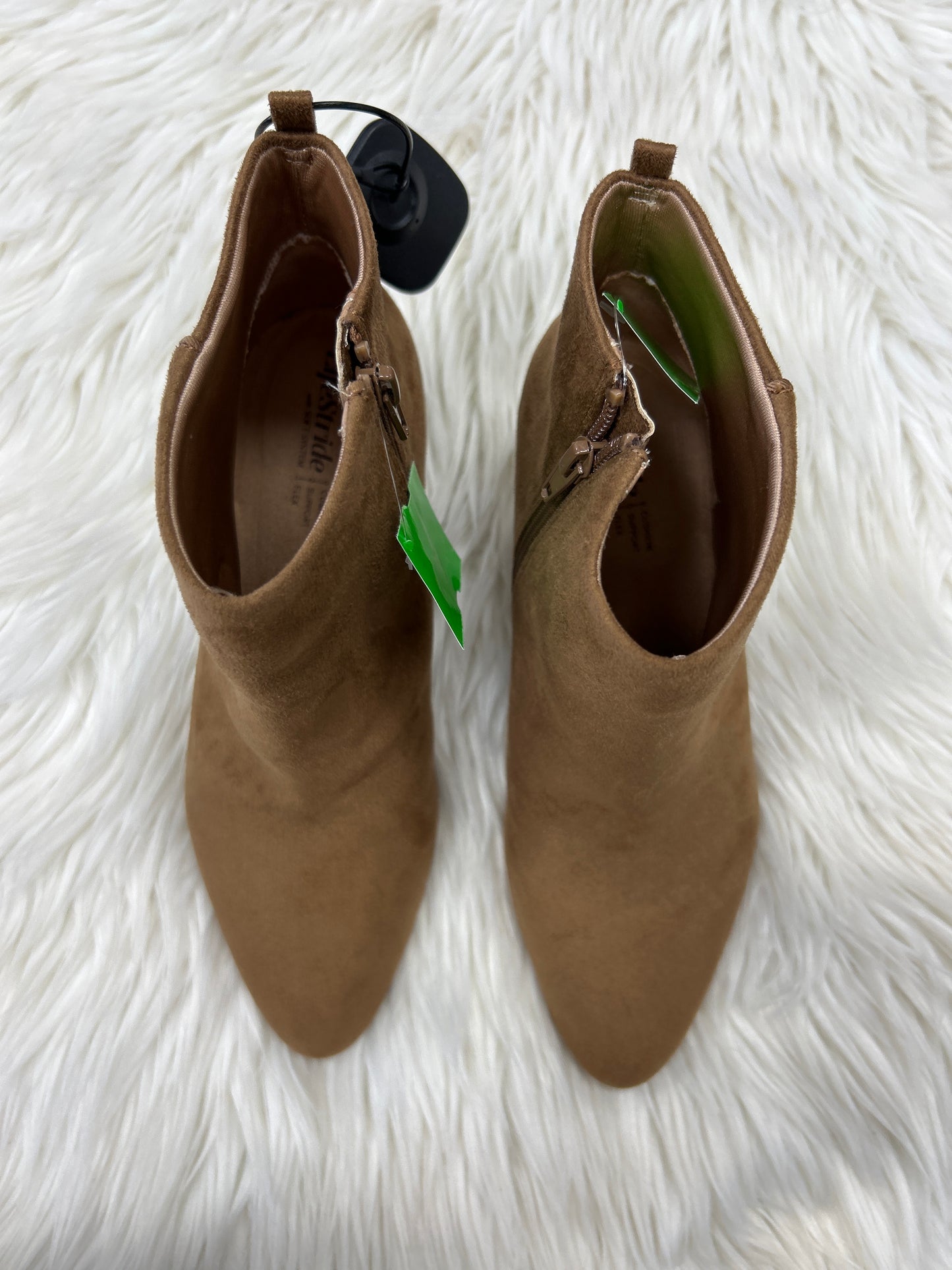 Boots Ankle Heels By Life Stride In Brown, Size:9.5