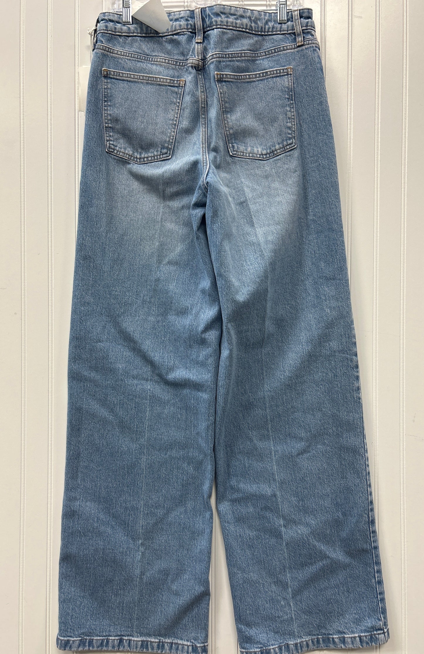 Jeans Wide Leg By Free Assembly In Blue Denim, Size:8L