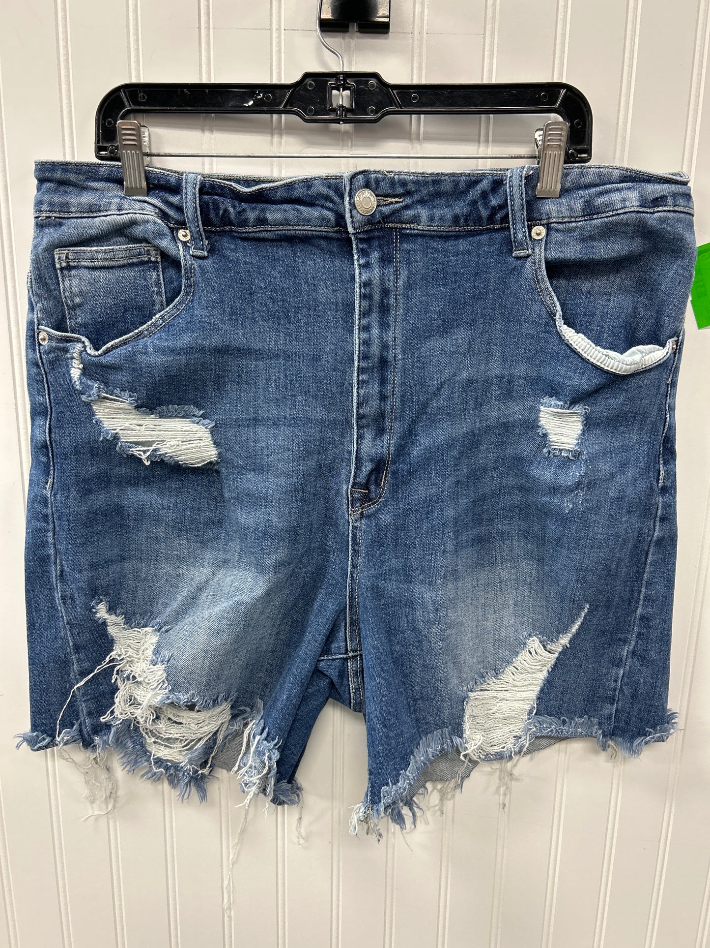Shorts By Risen In Blue Denim, Size:3X