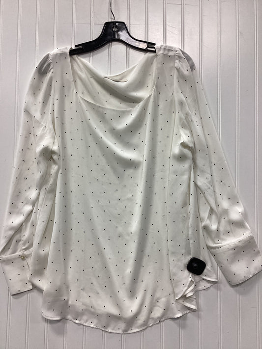 Top Ls By Loft In Cream, Size:Xl