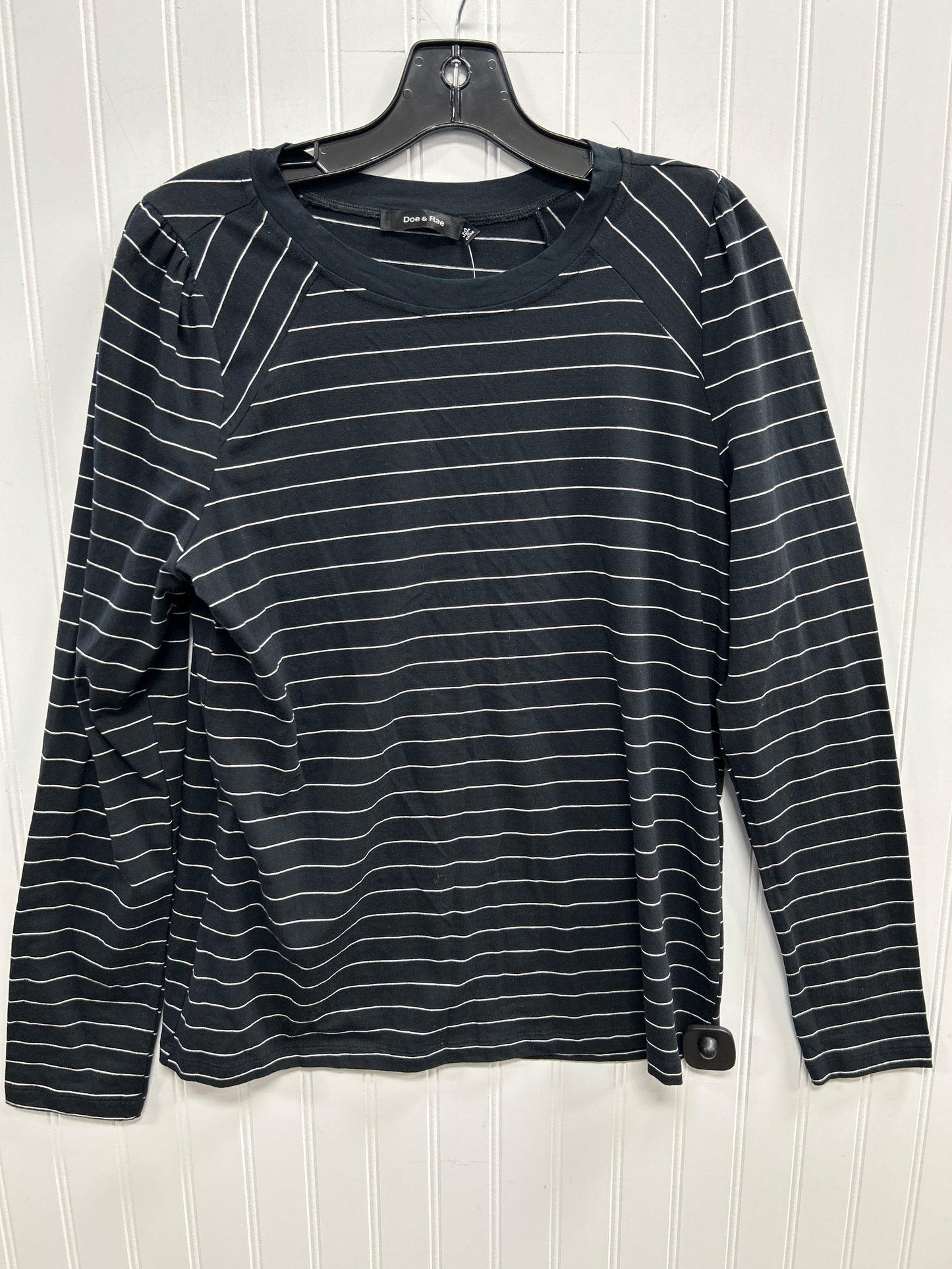 Top Ls By Doe & Rae In Black, Size:M