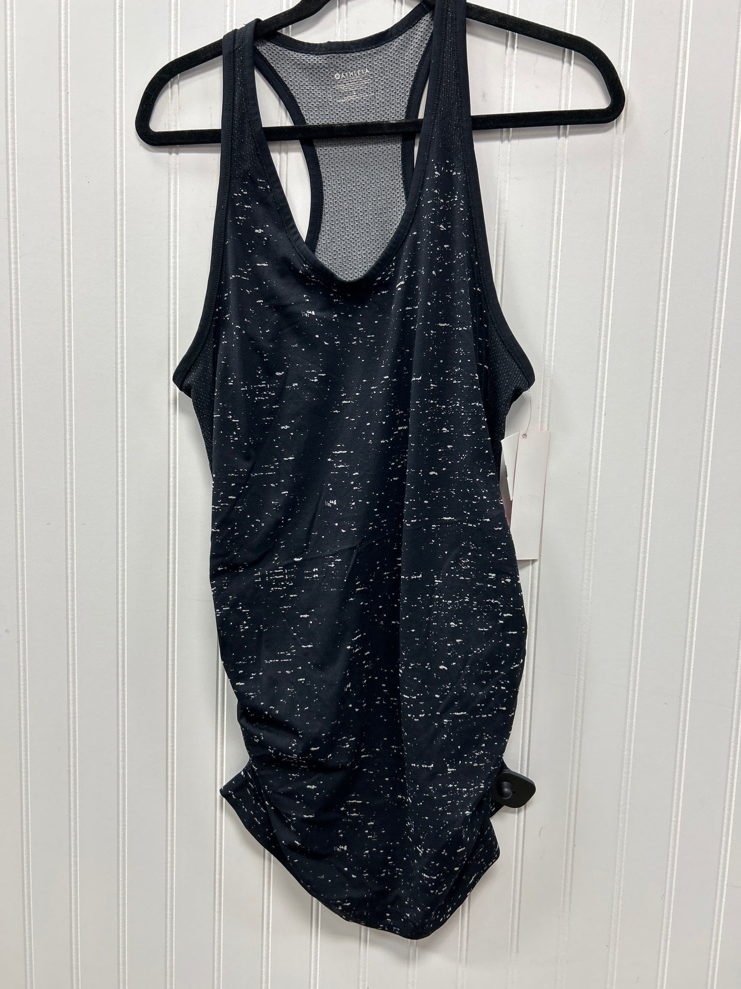 Athletic Tank Top By Athleta In Black, Size:L