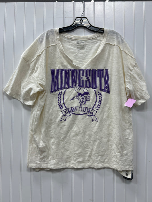 Top Ss By Nfl In Cream, Size:Xl