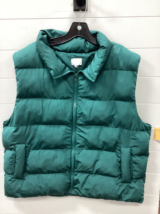 Vest Puffer & Quilted By Entro In Teal, Size:Xl