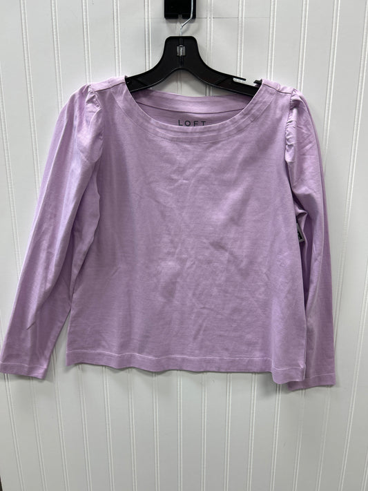 Top Ls By Loft In Purple, Size:Mp