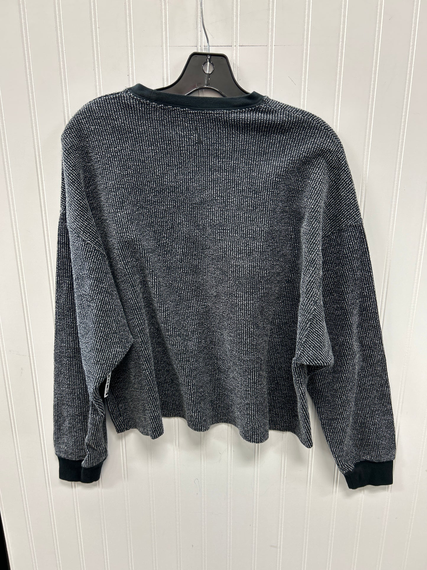 Athletic Top Ls Collar By Nike Apparel In Black, Size:M