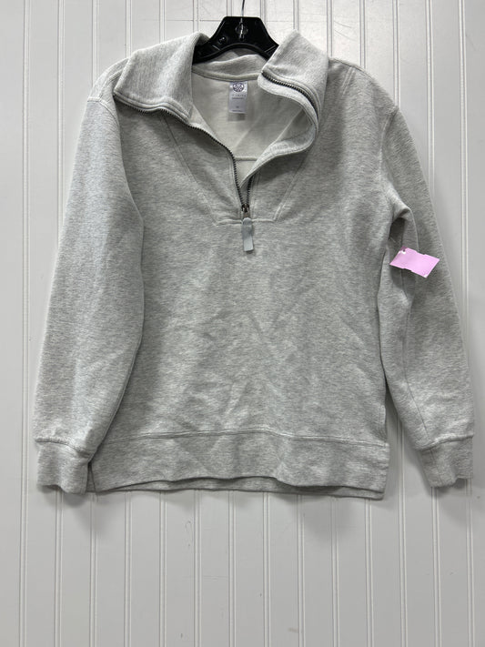 Athletic Top Ls Collar By Te Verde In Grey, Size:Xs