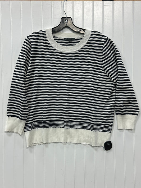Top Ls By Adrianna Papell In Black & White, Size:L