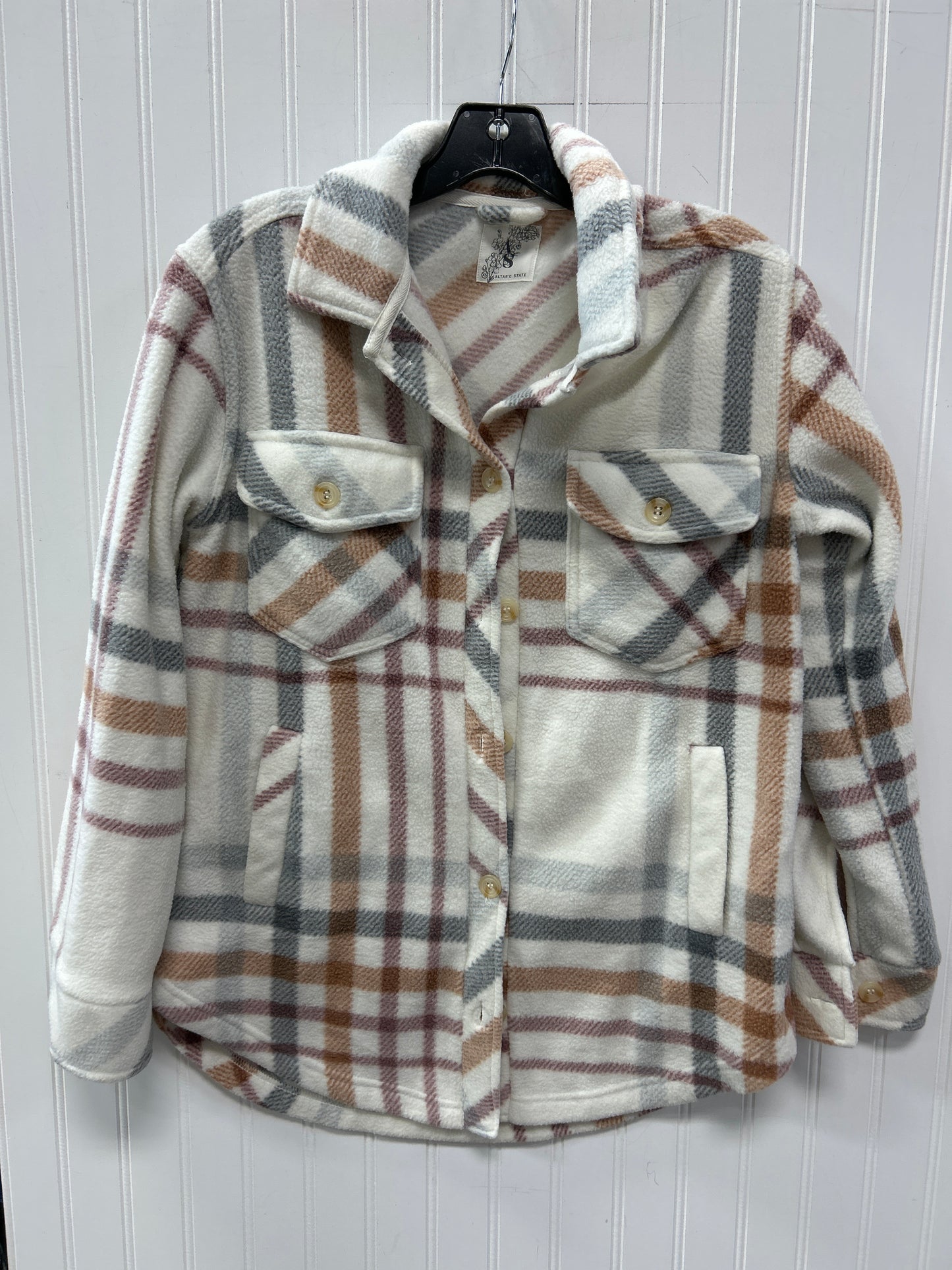 Jacket Fleece By Altard State In White, Size:Xs
