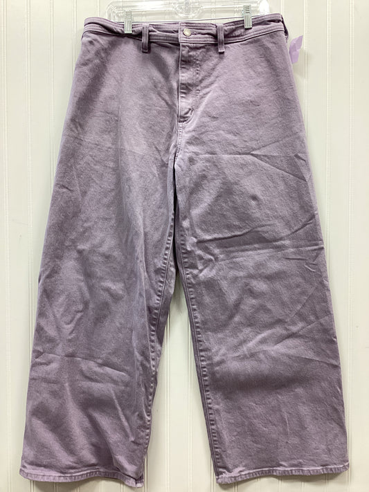 Jeans Wide Leg By Universal Thread In Purple, Size:14