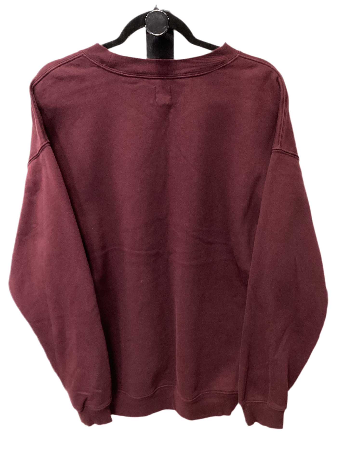 Sweatshirt Crewneck By Gap In Maroon, Size:L