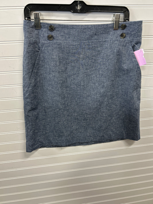 Skirt Midi By Ann Taylor In Blue, Size:8