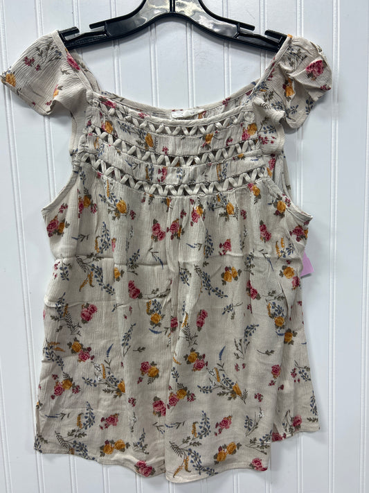 Top Sleeveless By Maurices In Tan, Size:L