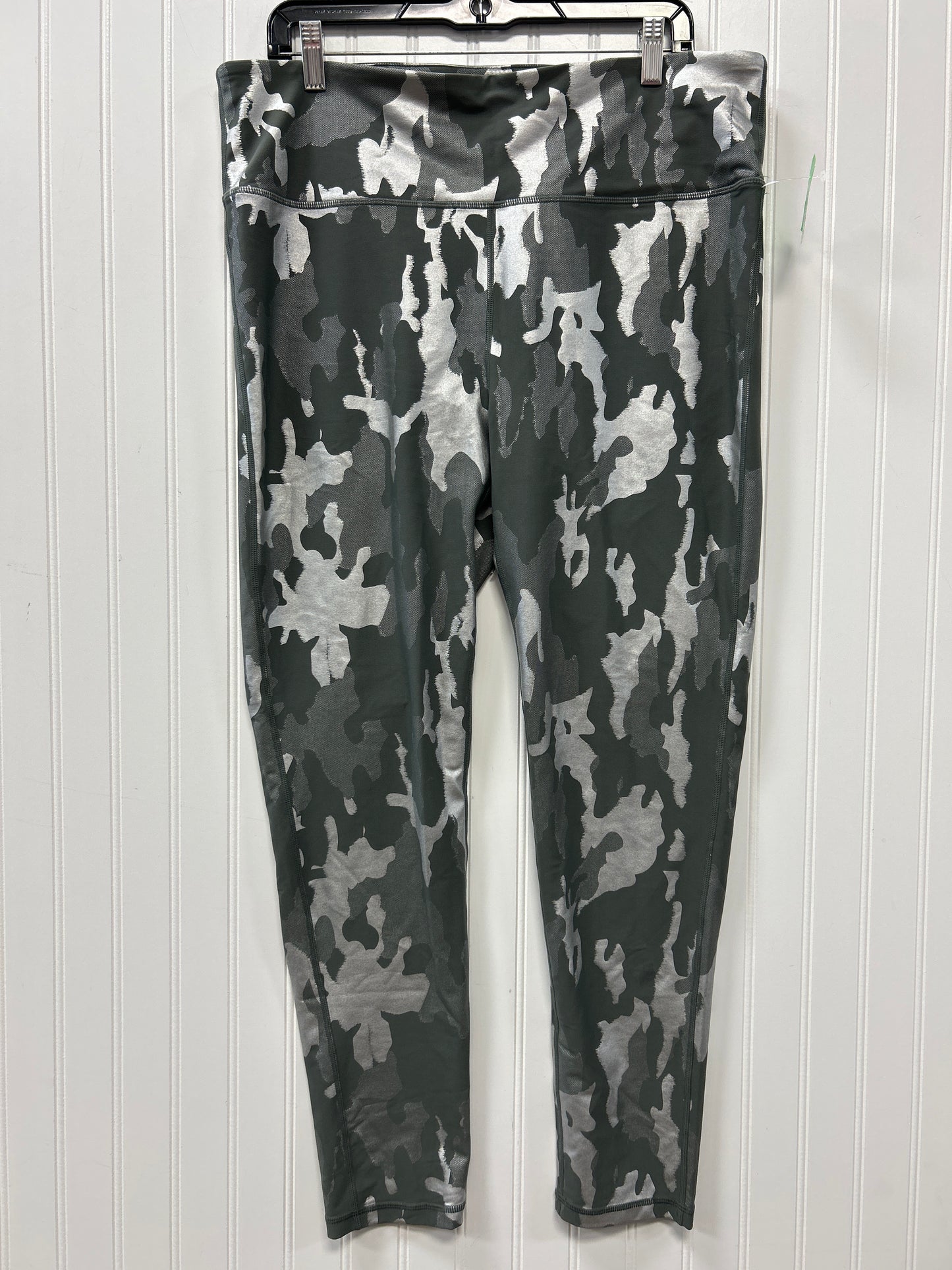 Athletic Leggings By Mono B In Camouflage Print, Size:3X
