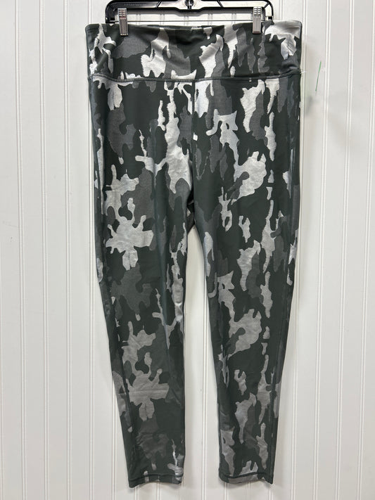 Athletic Leggings By Mono B In Camouflage Print, Size:3X