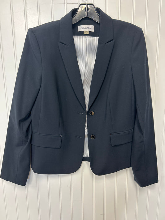 Blazer By Calvin Klein In Navy, Size:8