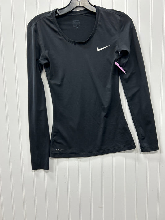 Athletic Top Ls Crewneck By Nike Apparel In Black, Size:S