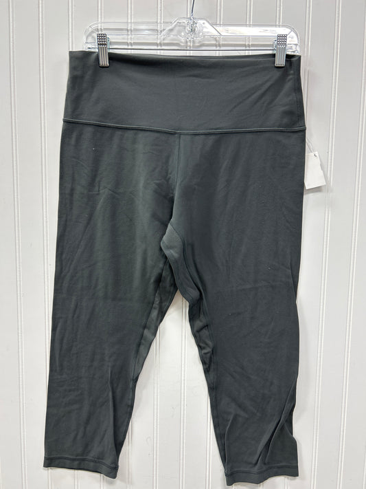 Athletic Leggings Capris By Lululemon In Grey, Size:12