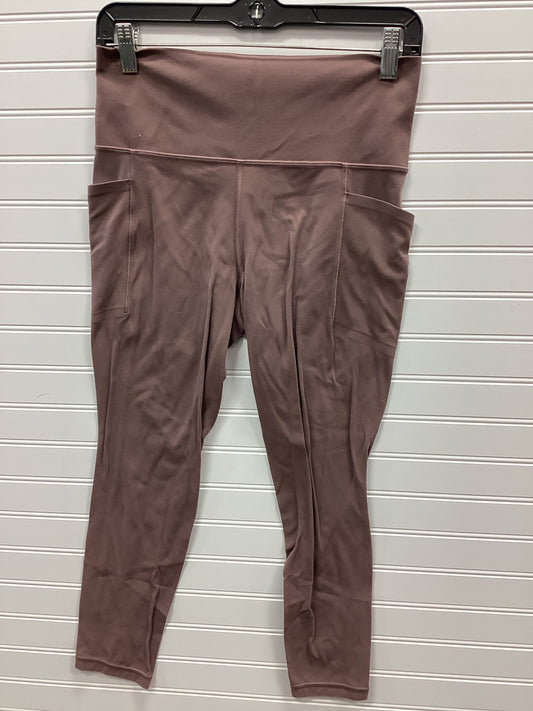 Athletic Leggings Capris By Athleta In Brown, Size:M