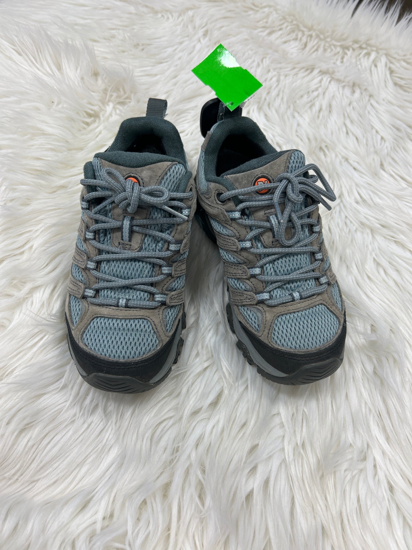 Shoes Hiking By Merrell In Blue & Grey, Size:6.5