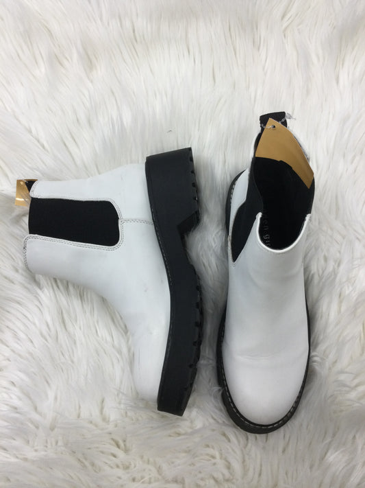 Boots Ankle Flats By Madden Girl In White, Size:8