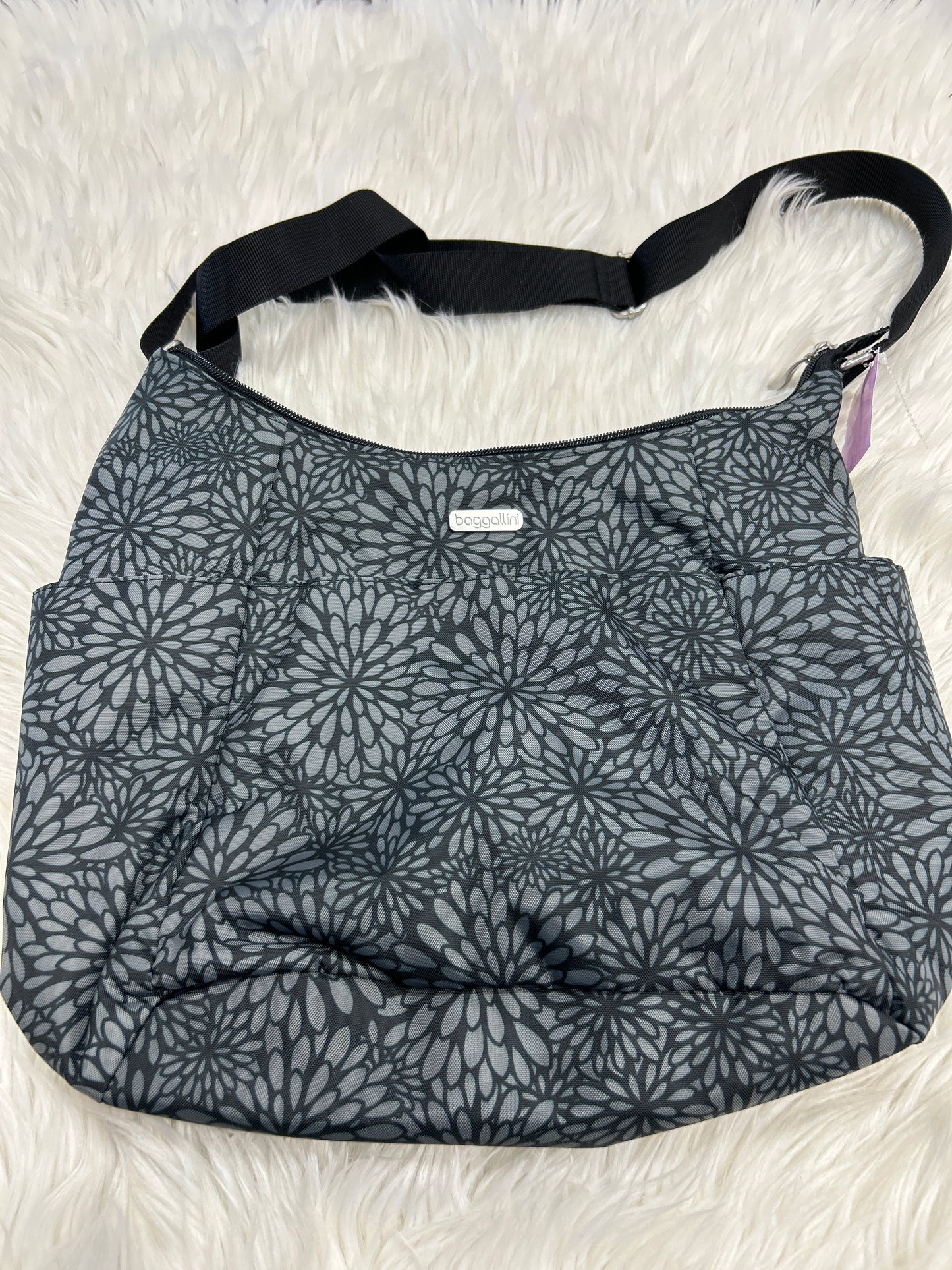 Handbag By Baggallini In Grey, Size:Large