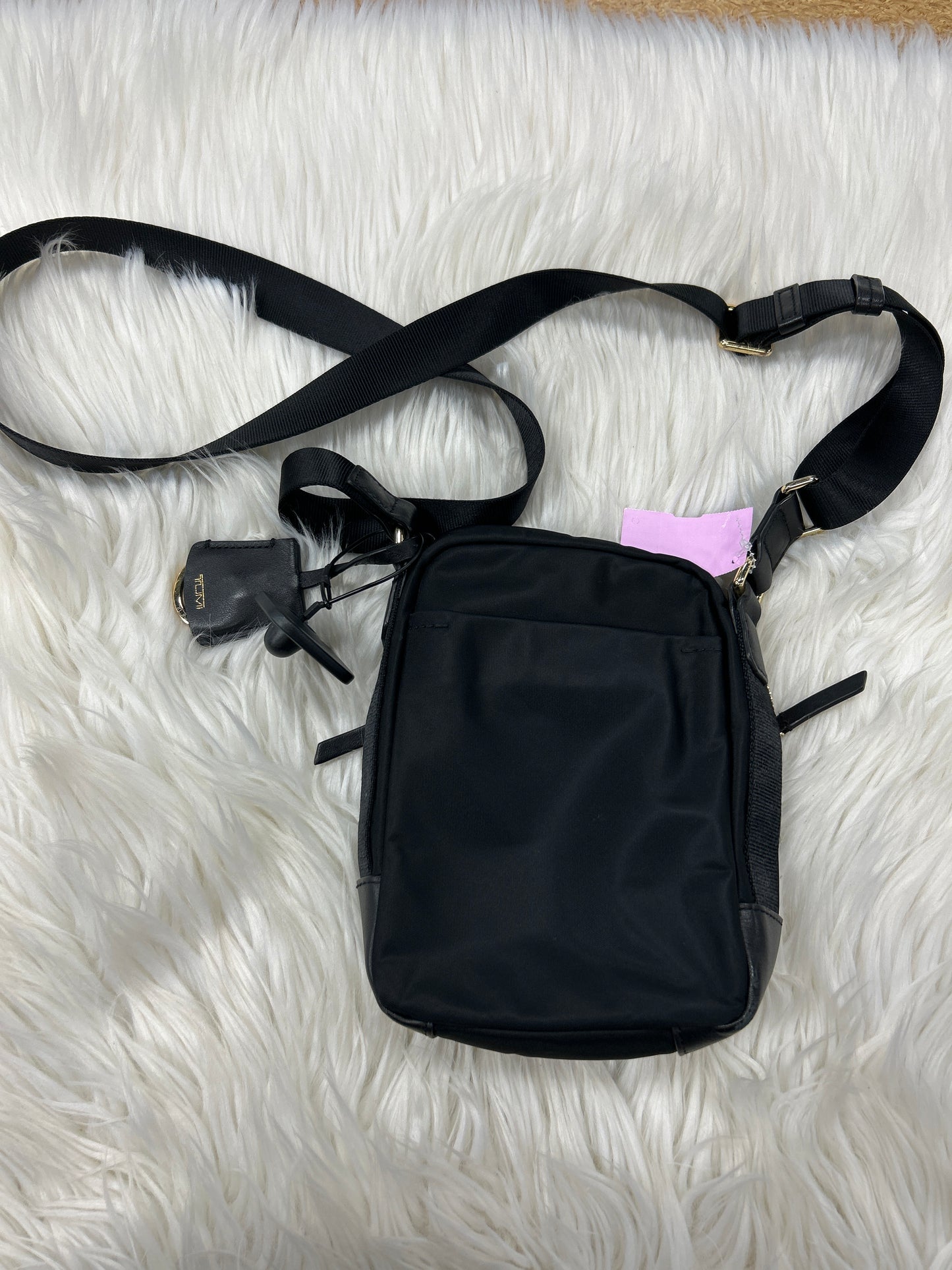 Handbag Designer By Tumi In Black, Size:Small