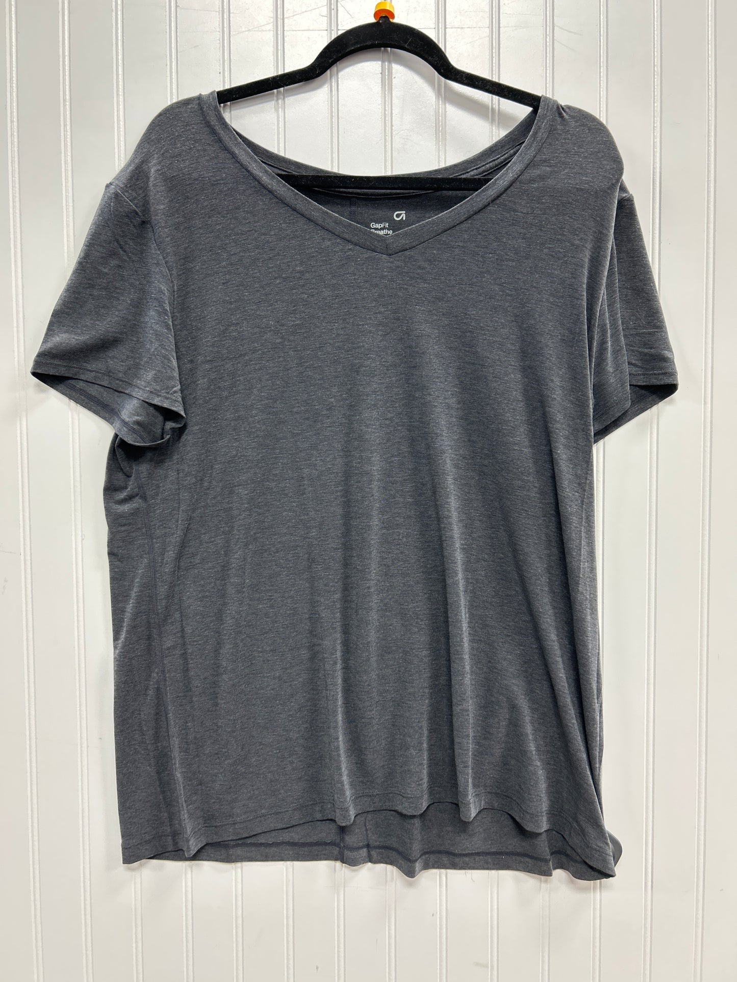 Athletic Top Ss By Gapfit In Grey, Size:Xl