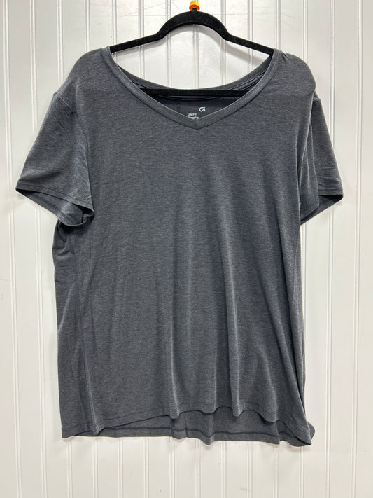 Athletic Top Ss By Gapfit In Grey, Size:Xl