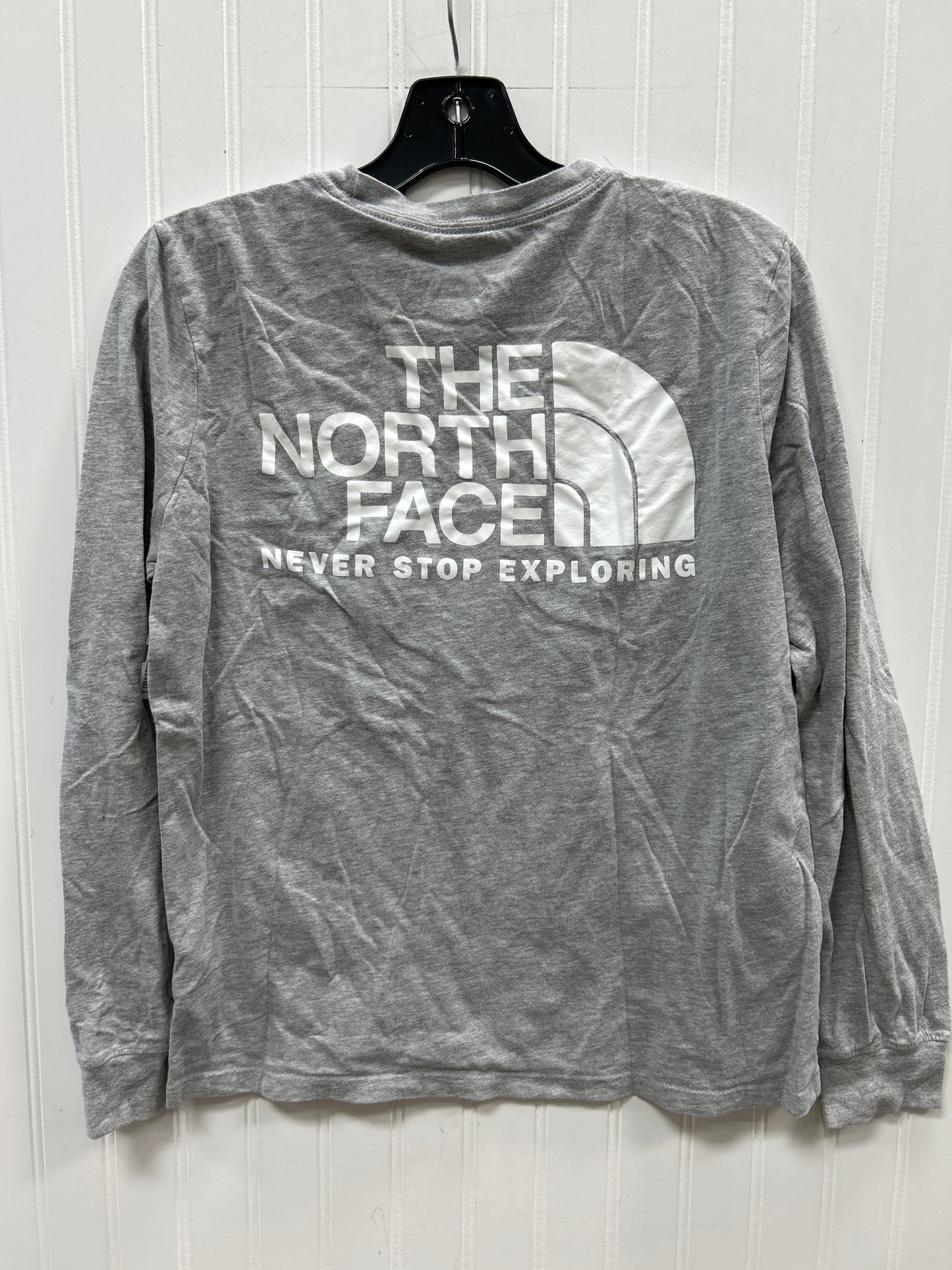 Athletic Top Ls Crewneck By The North Face In Grey, Size:M