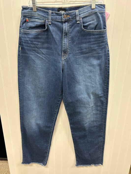 Jeans Wide Leg By Hudson In Blue Denim, Size:14