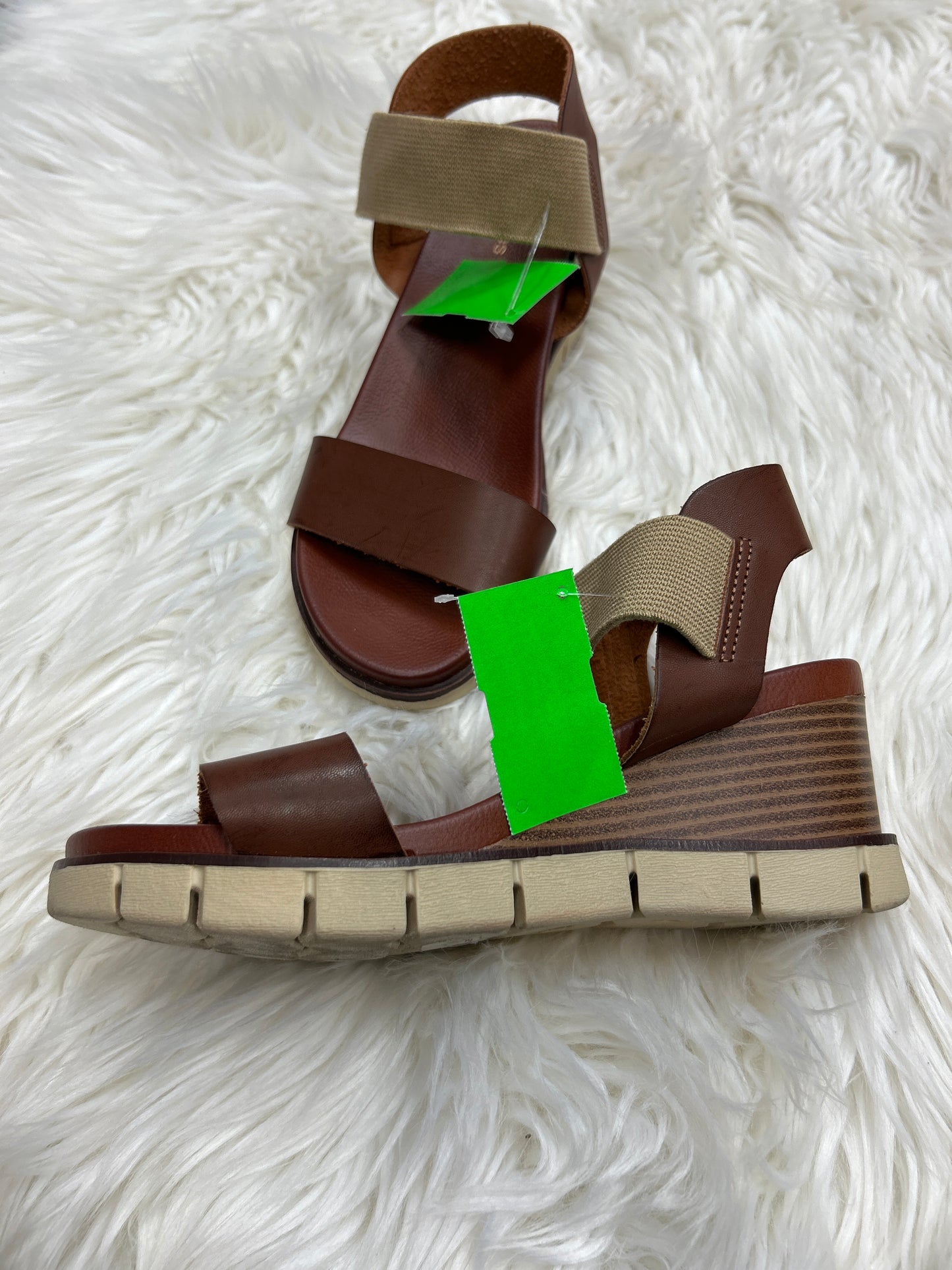 Sandals Heels Wedge By Maurices In Brown, Size:7