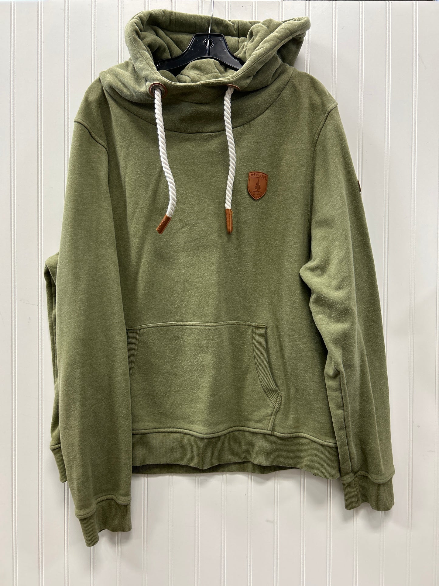 Sweatshirt Hoodie By Cmc In Green, Size:1X