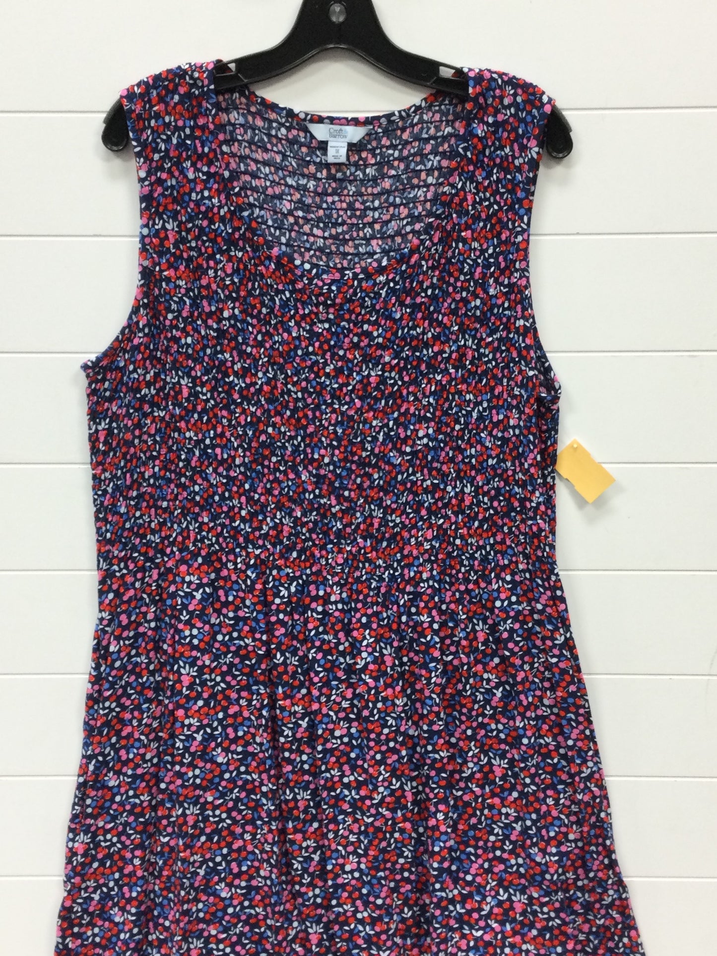 Dress Casual Maxi By Croft And Barrow In Navy, Size:1X
