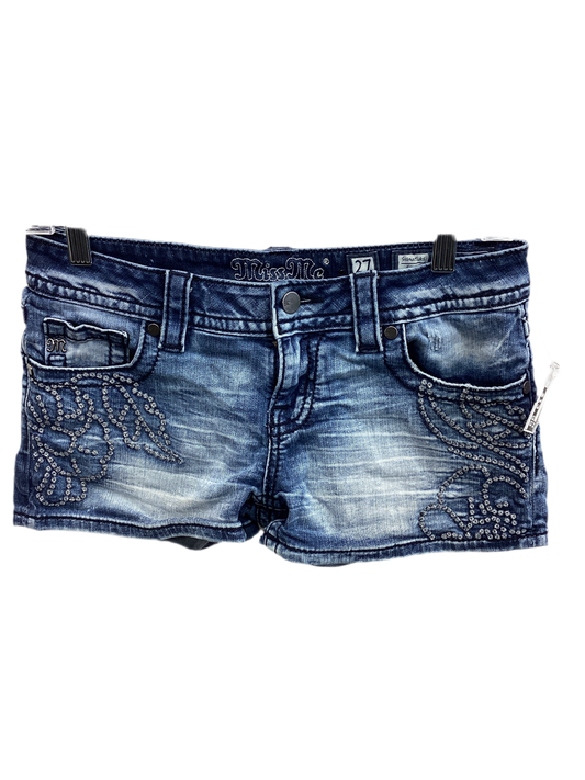 Shorts By Miss Me In Blue Denim, Size:4