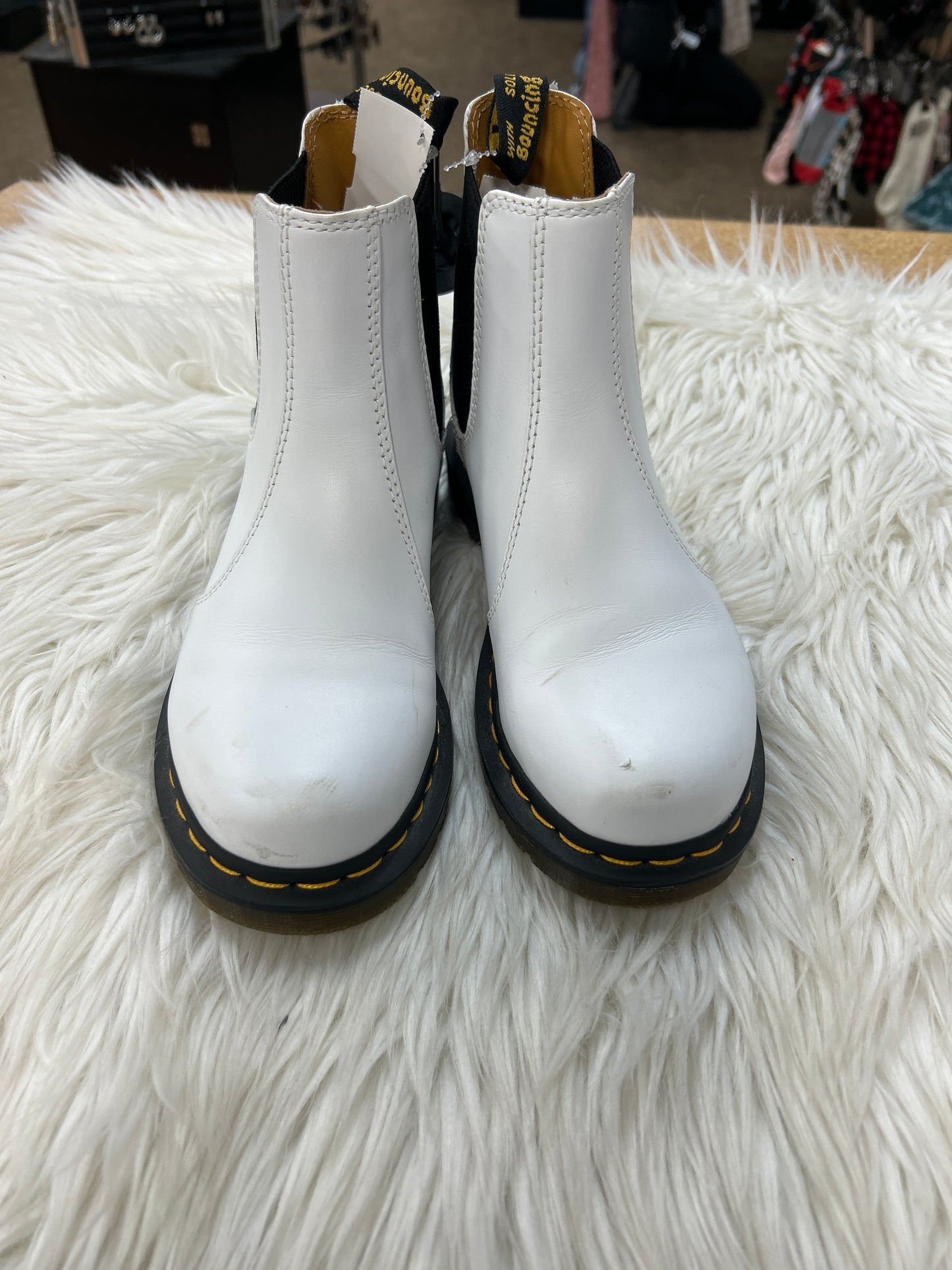 Boots Designer By Dr Martens In White, Size:7