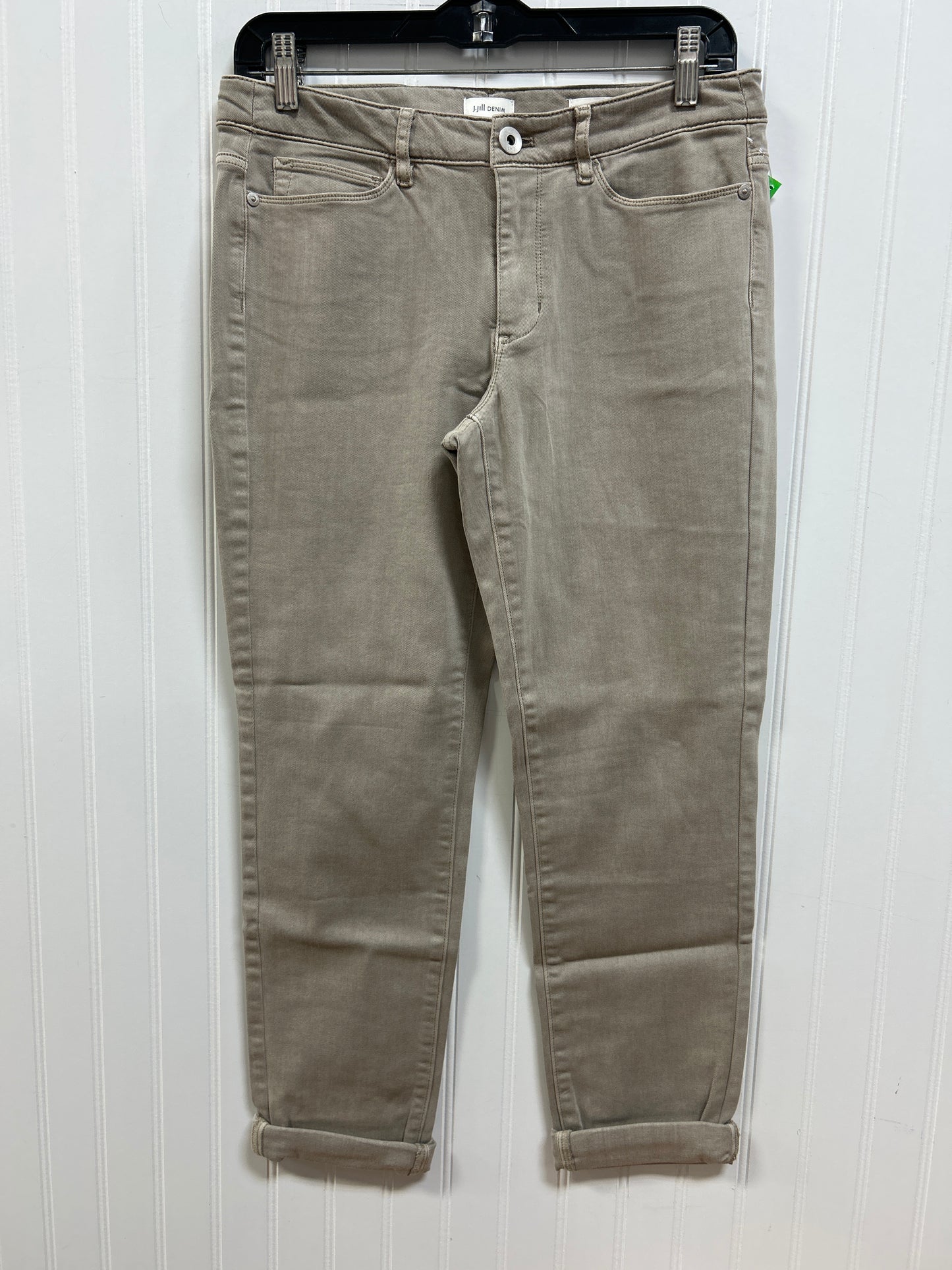 Jeans Skinny By J. Jill In Tan Denim, Size:6