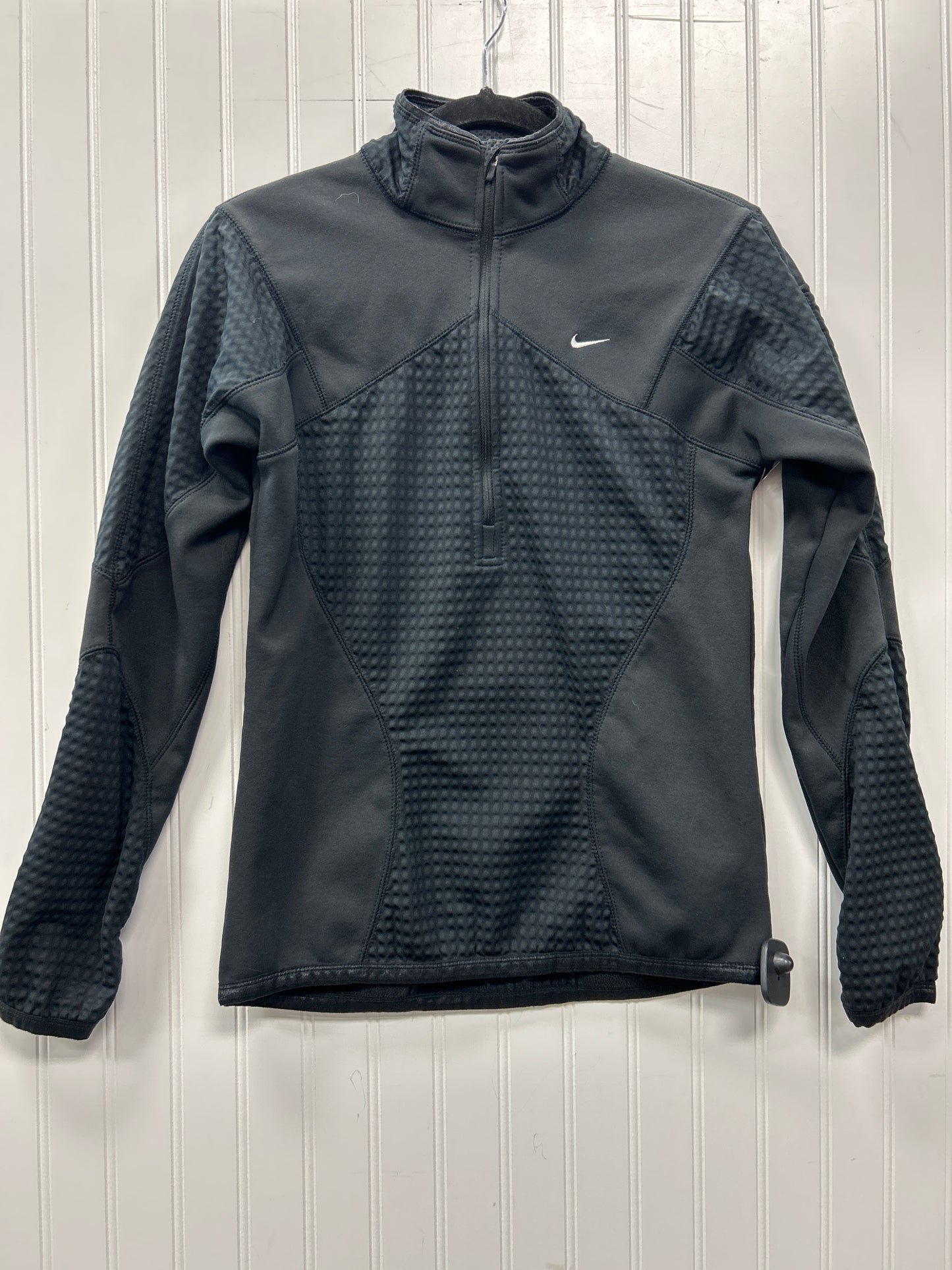 Athletic Top Ls Collar By Nike Apparel In Black, Size:M