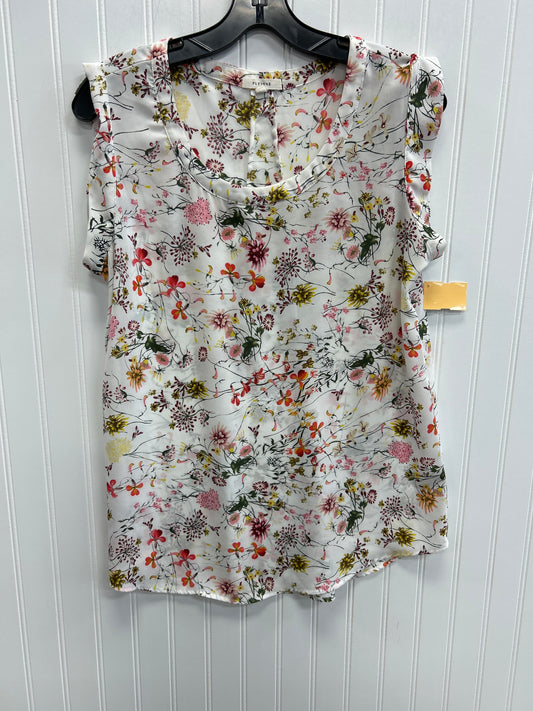 Top Sleeveless By Pleione In Floral Print, Size:S