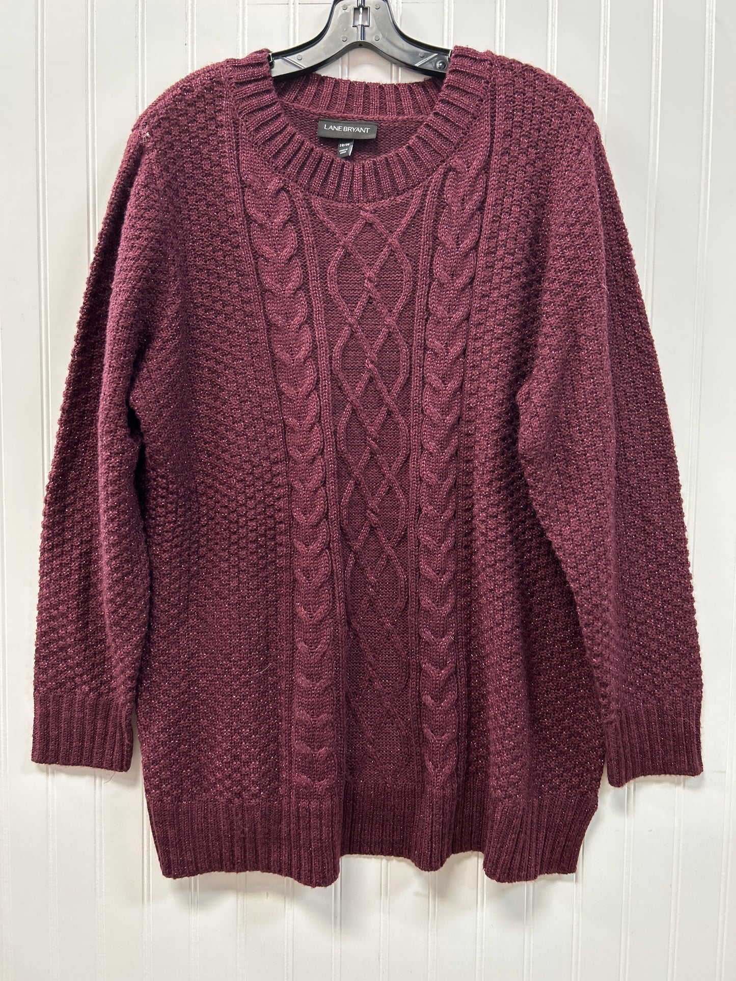 Sweater By Lane Bryant In Maroon, Size:1X