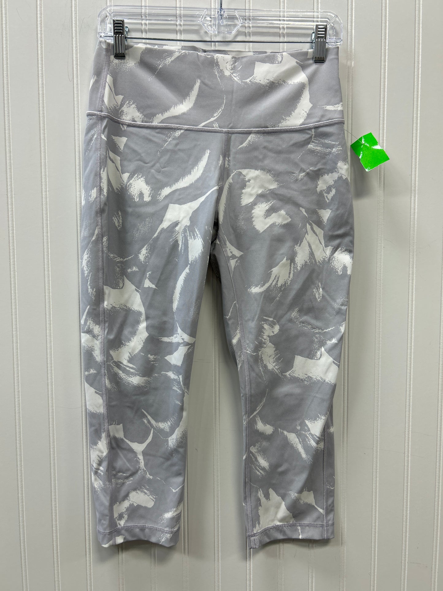 Athletic Leggings Capris By Lululemon In Grey, Size:10
