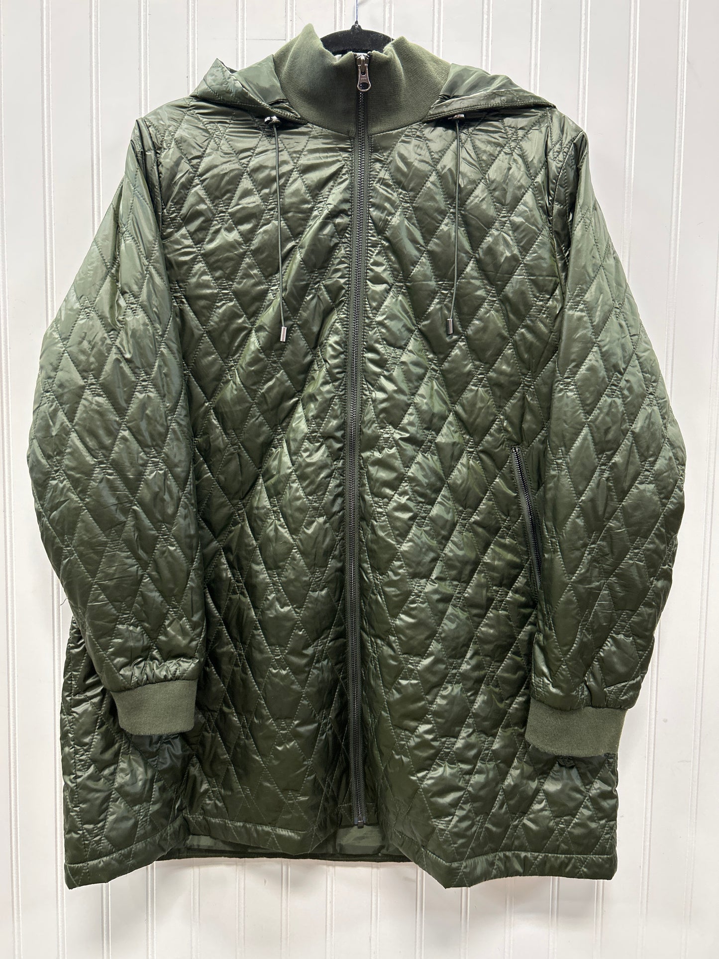 Coat Other By Cj Banks In Green, Size:1X