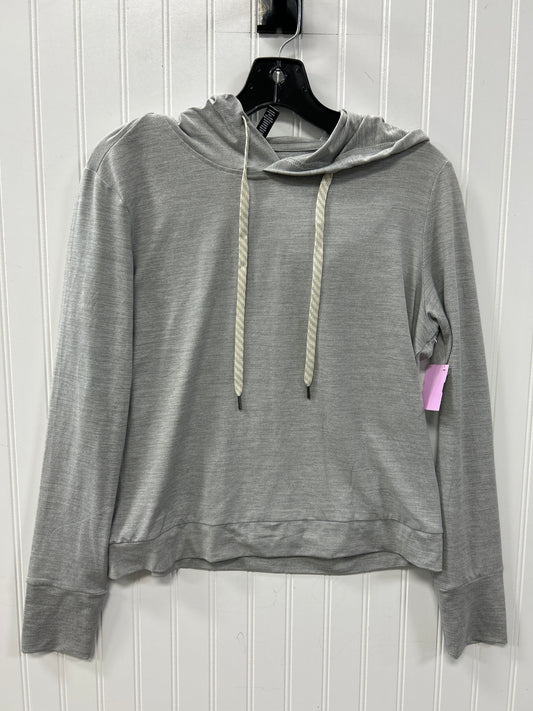 Athletic Top Ls Hoodie By Clothes Mentor In Grey, Size:S