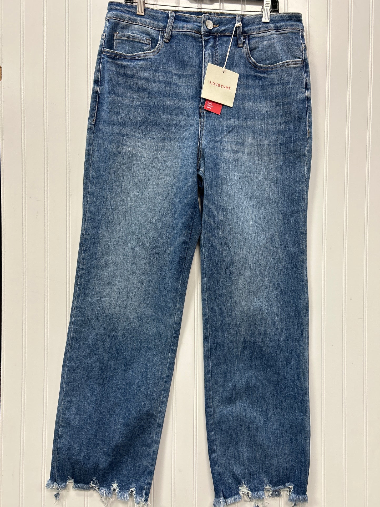 Jeans Wide Leg By Vervet In Blue Denim, Size:16