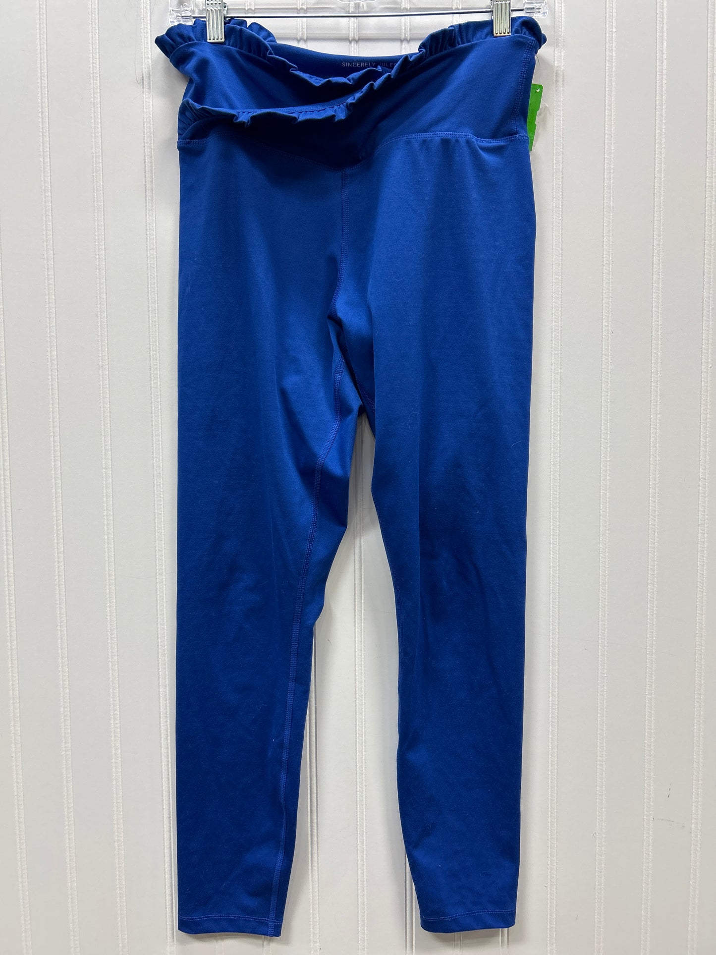 Athletic Leggings By Sincerely Jules In Blue, Size:L