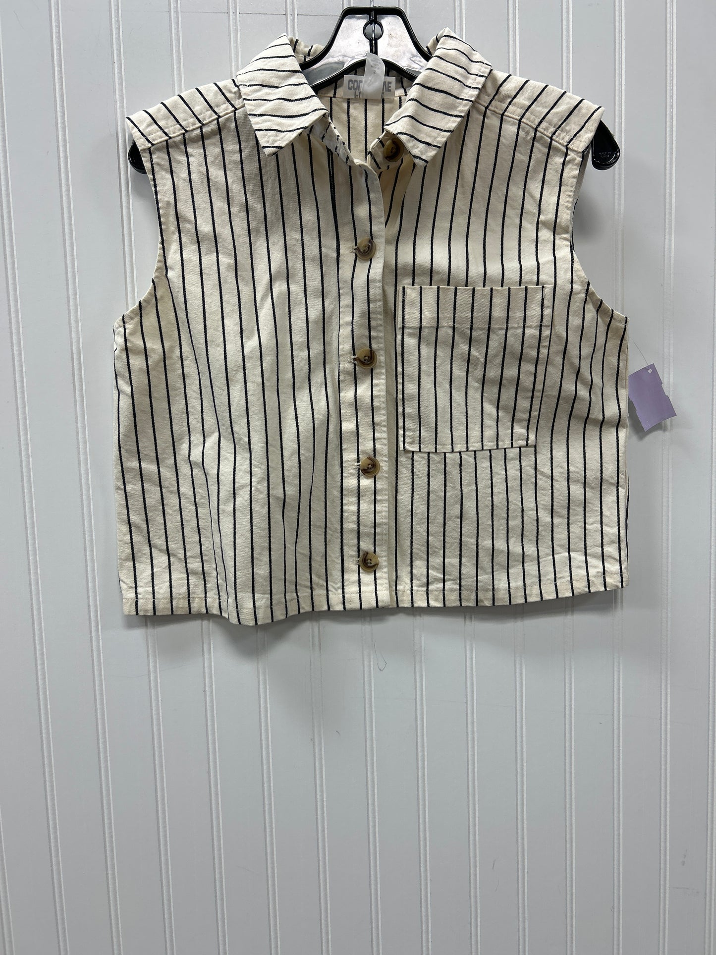 Top Sleeveless By Future Collective In Cream, Size:S