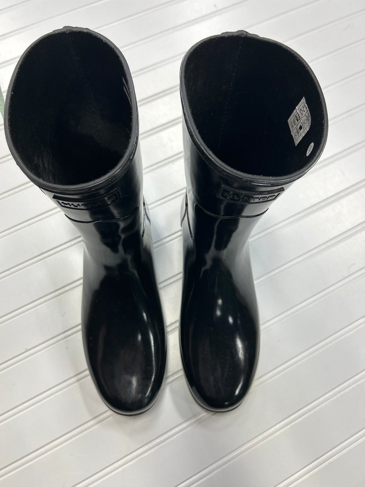 Boots Rain By Hunter In Black, Size:8