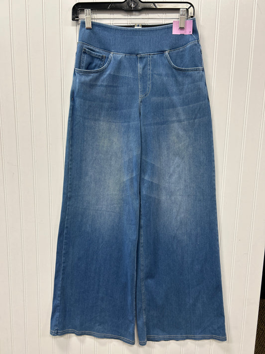 Jeans Wide Leg By Halara In Blue Denim, Size:S